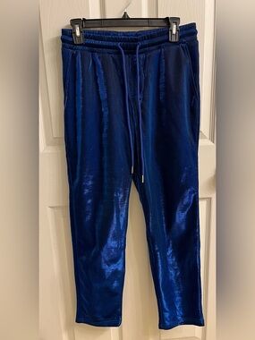 SHEIN Unisex Sparkly Bright Blue Joggers
